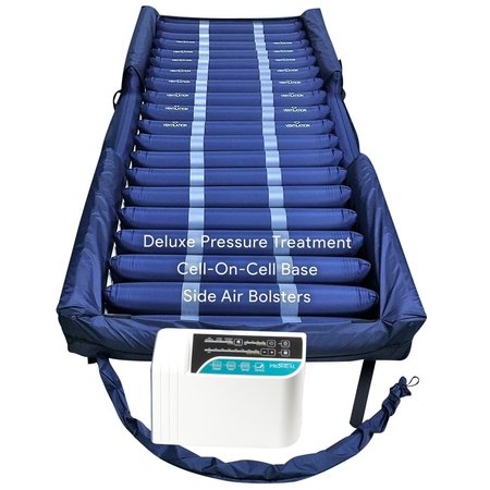 PROHEAL Mattress Sys w/Deluxe Digital Pump, Raised Air Bolsters and Cell-On-Cell Support Base 36"x80"x8"/11" PH-80060AB